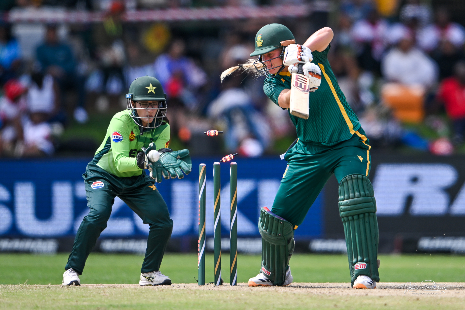 The South Africa women’s national cricket team taking on Pakistan
