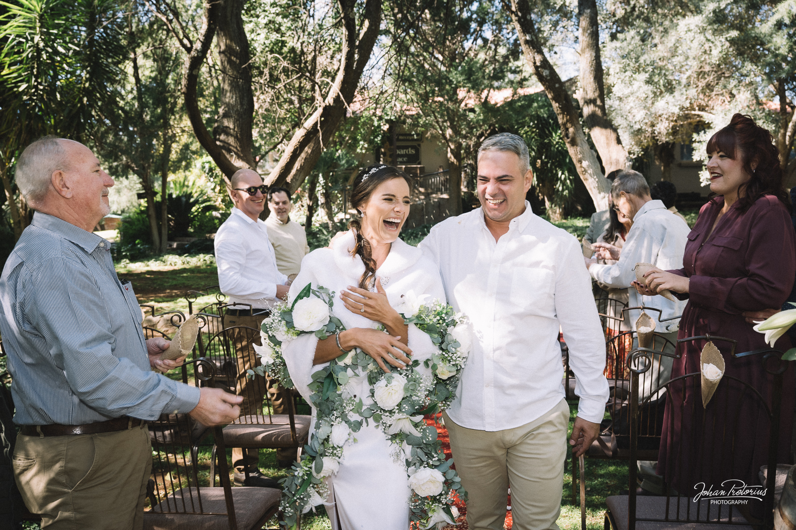 When your wedding day starts with a smile this big